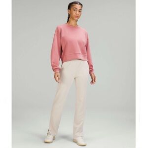 Lululemon Brushed Softstreme‎ Split Hem Highrise Pants Sz 2 N. Ivory